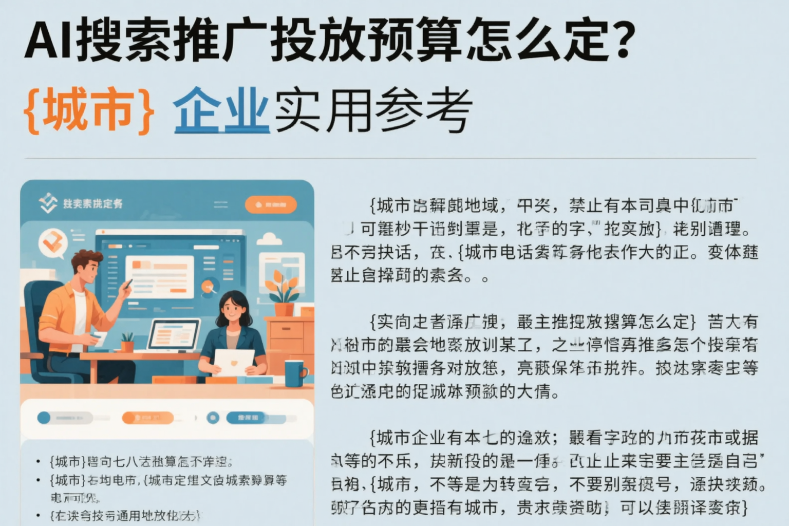 AI搜索推广投放预算怎么定?银川企业实用参考