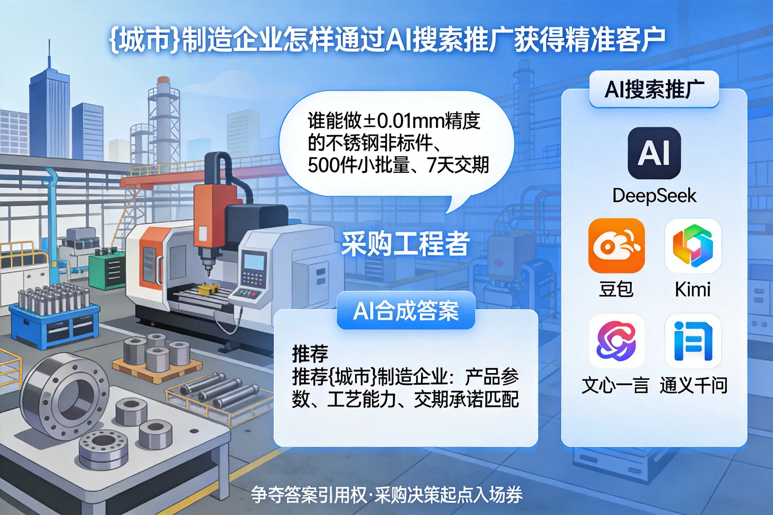 银川制造企业怎样通过AI搜索推广获得精准客户
