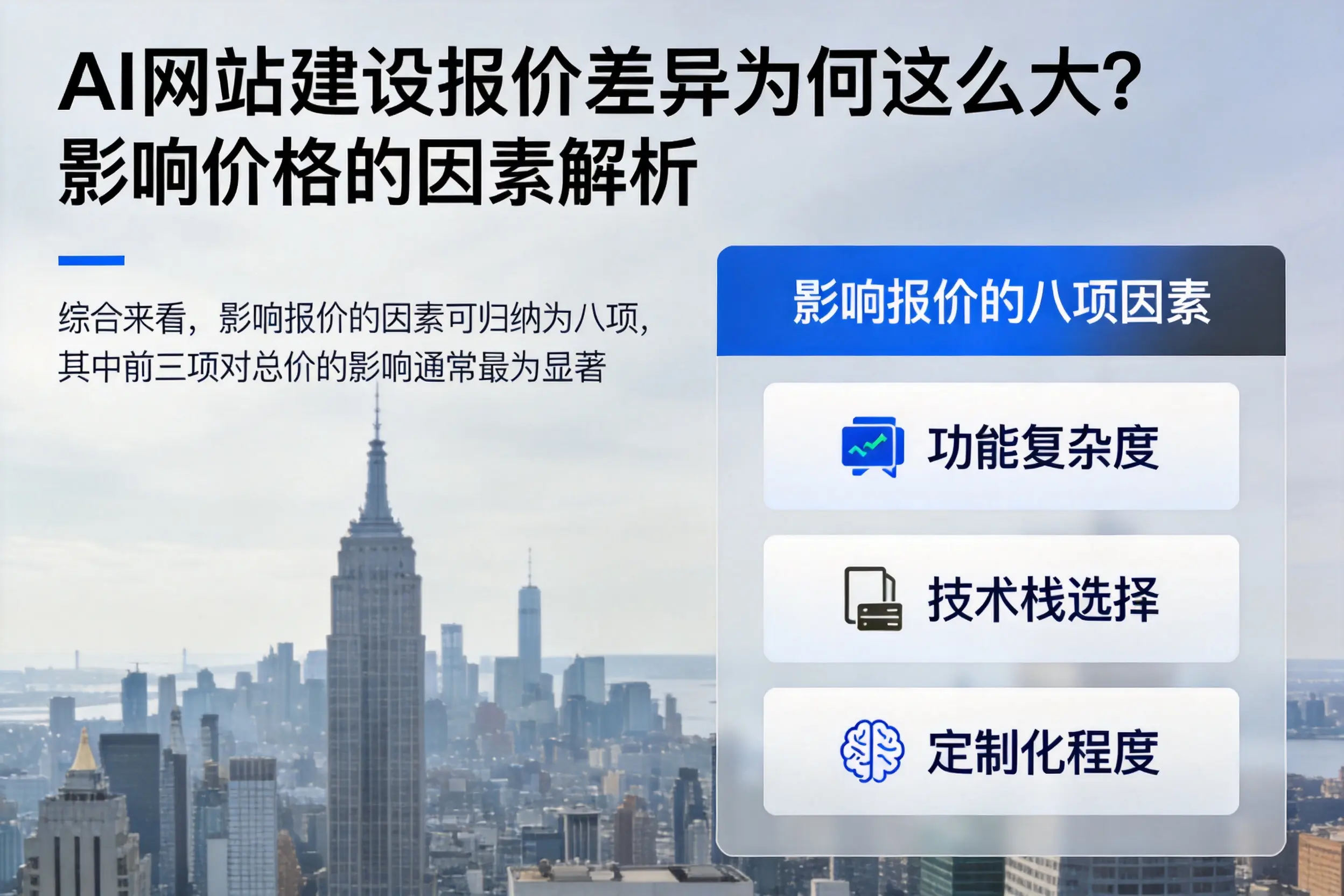 银川AI网站建设报价差异为何这么大?影响价格的因素解析